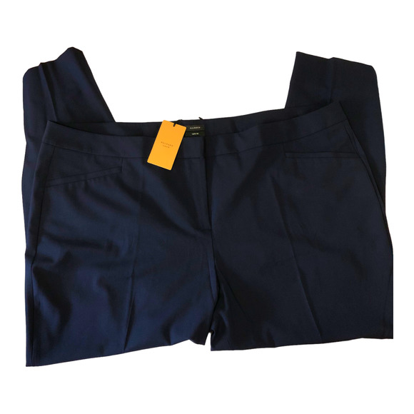 Halogen Taylor Fit Navy Blue Slim Leg Business dressy Pants Plus Size 24 NWT - Picture 6 of 9